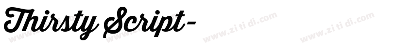 Thirsty Script字体转换